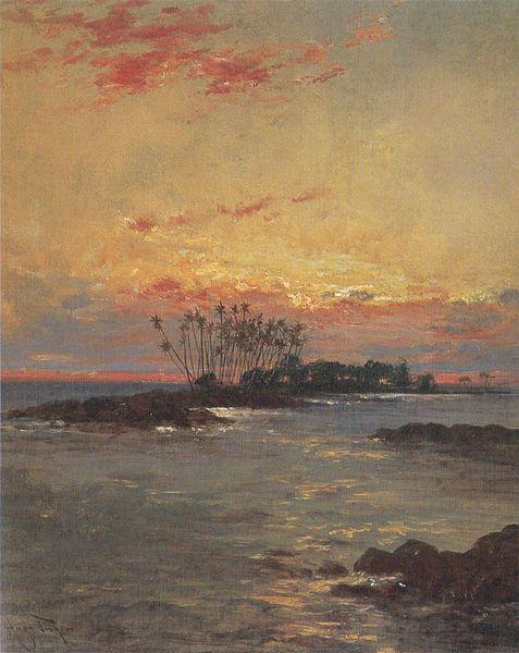 Alvan Fisher Hilo Bay oil painting image